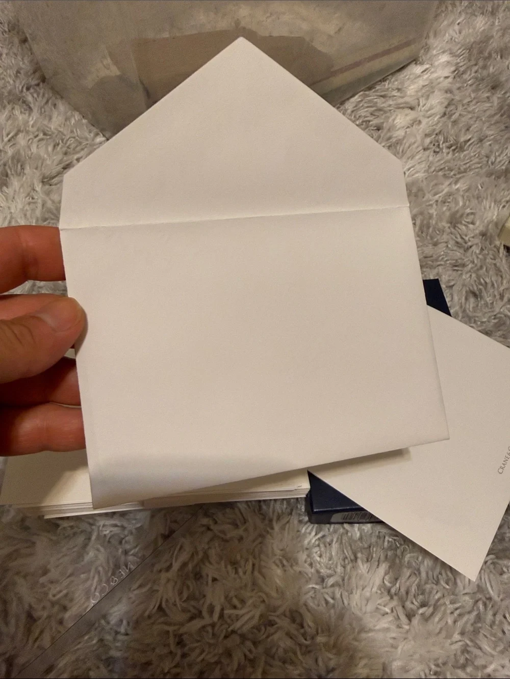 Crane & Co. Scottie Hand Engraved Notes on Pearl White Kid Finish paper.